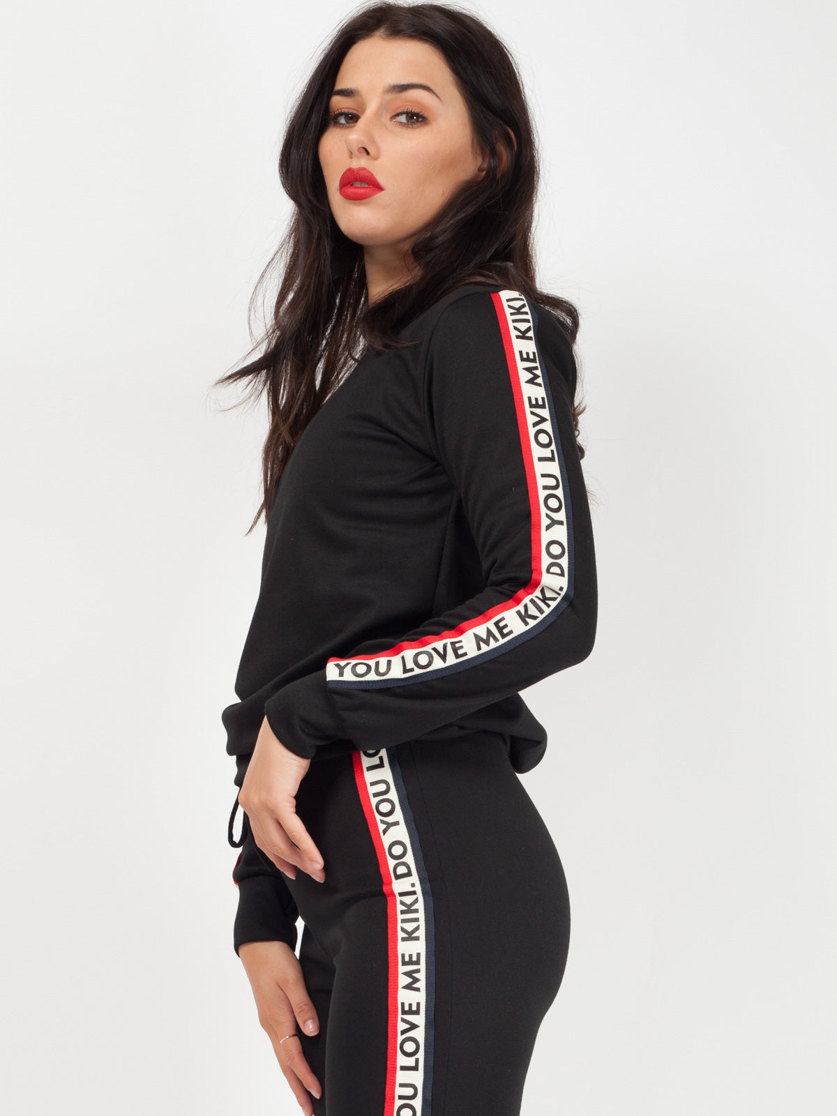 Kiki Do You Love Me Tape Loungewear Set