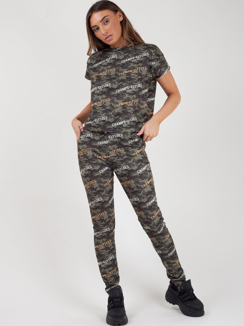 Camouflage Champs-Elysees Paris Loungewear Tracksuit