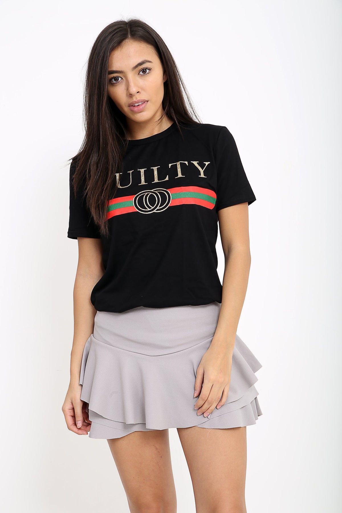 Multi Layered Frill Mini Skorts Shorts