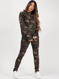 Camouflage Long Sleeves Loungewear Co-ord