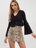 Drawstring Peplum Top