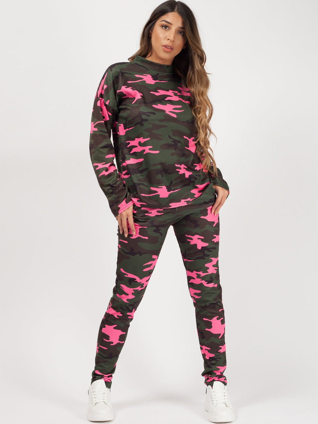 Camouflage Long Sleeves Loungewear Co-ord