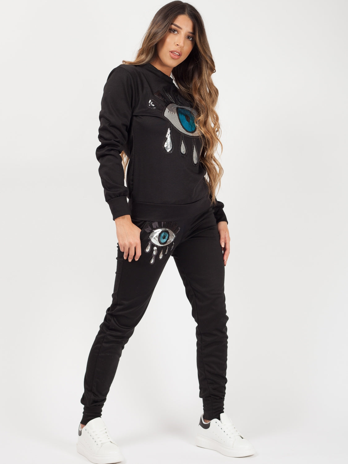 Sequin Eye Applique Co-ord
