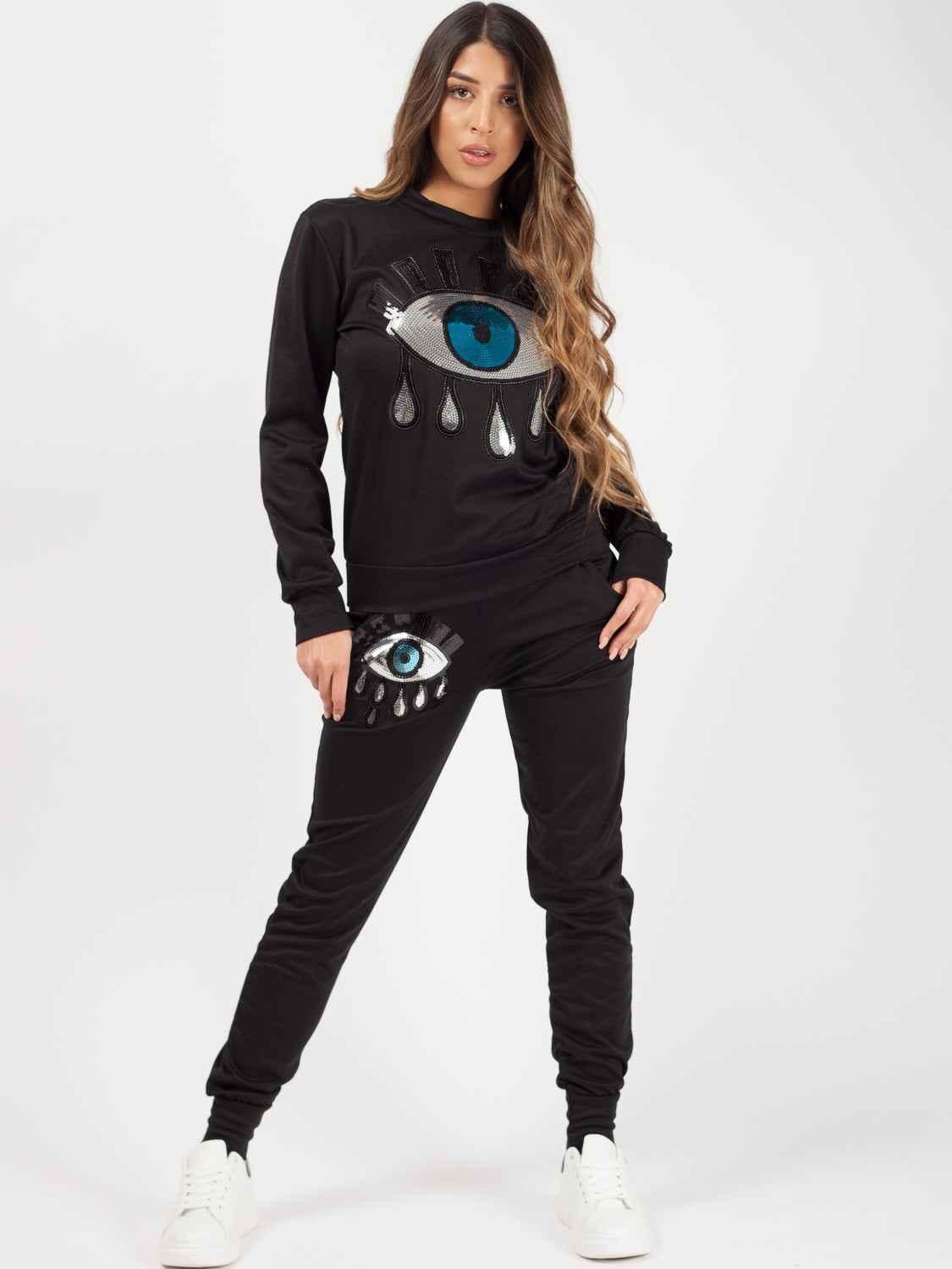 Sequin Eye Applique Co-ord