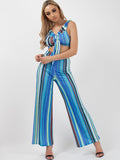 Multi Coloured Crop Top & Trouser Co-ord