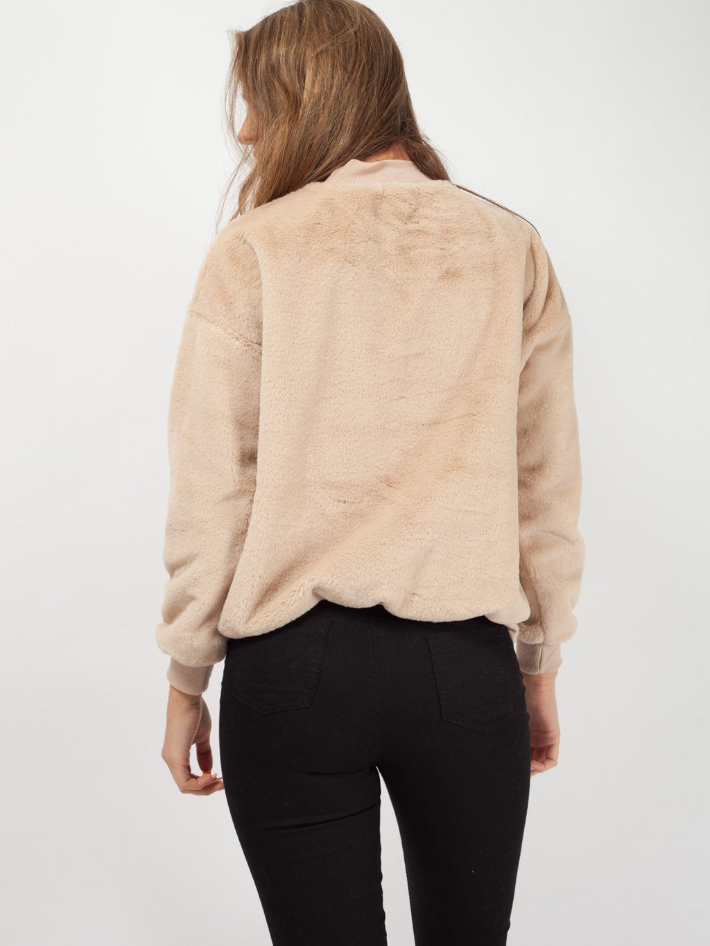 High Neck Fluffy Jumper