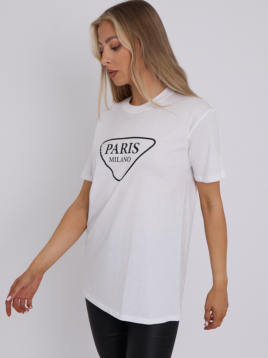 Paris Milano Printed T-Shirt