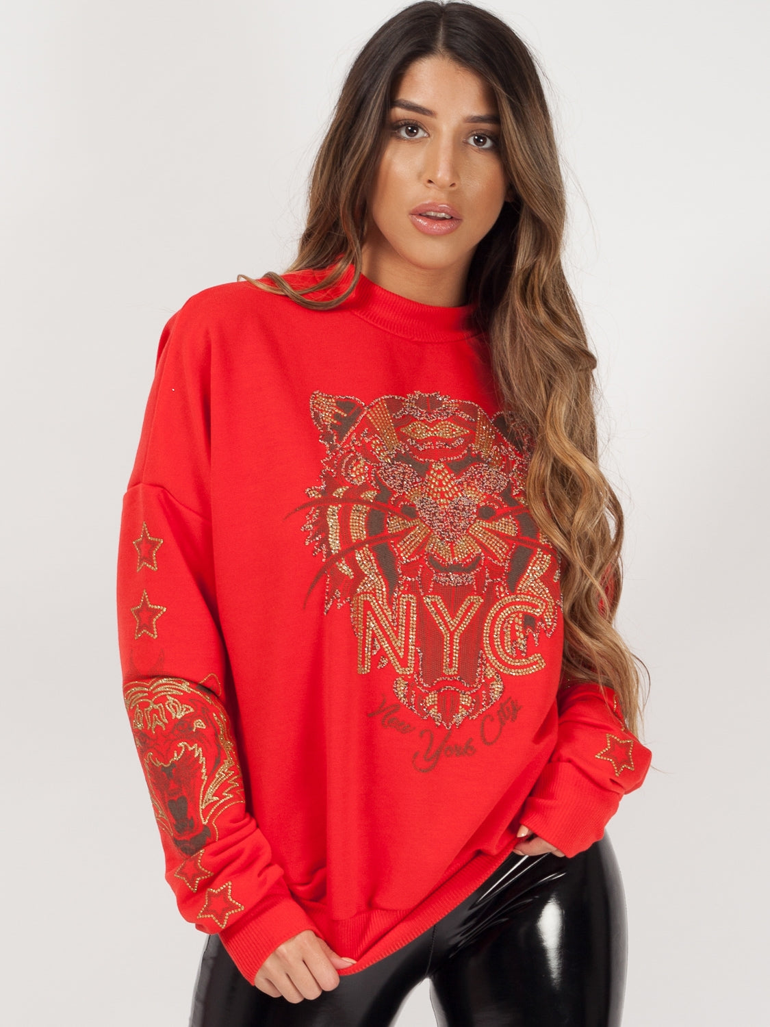 Tiger Printed Sweatshirt Jumper