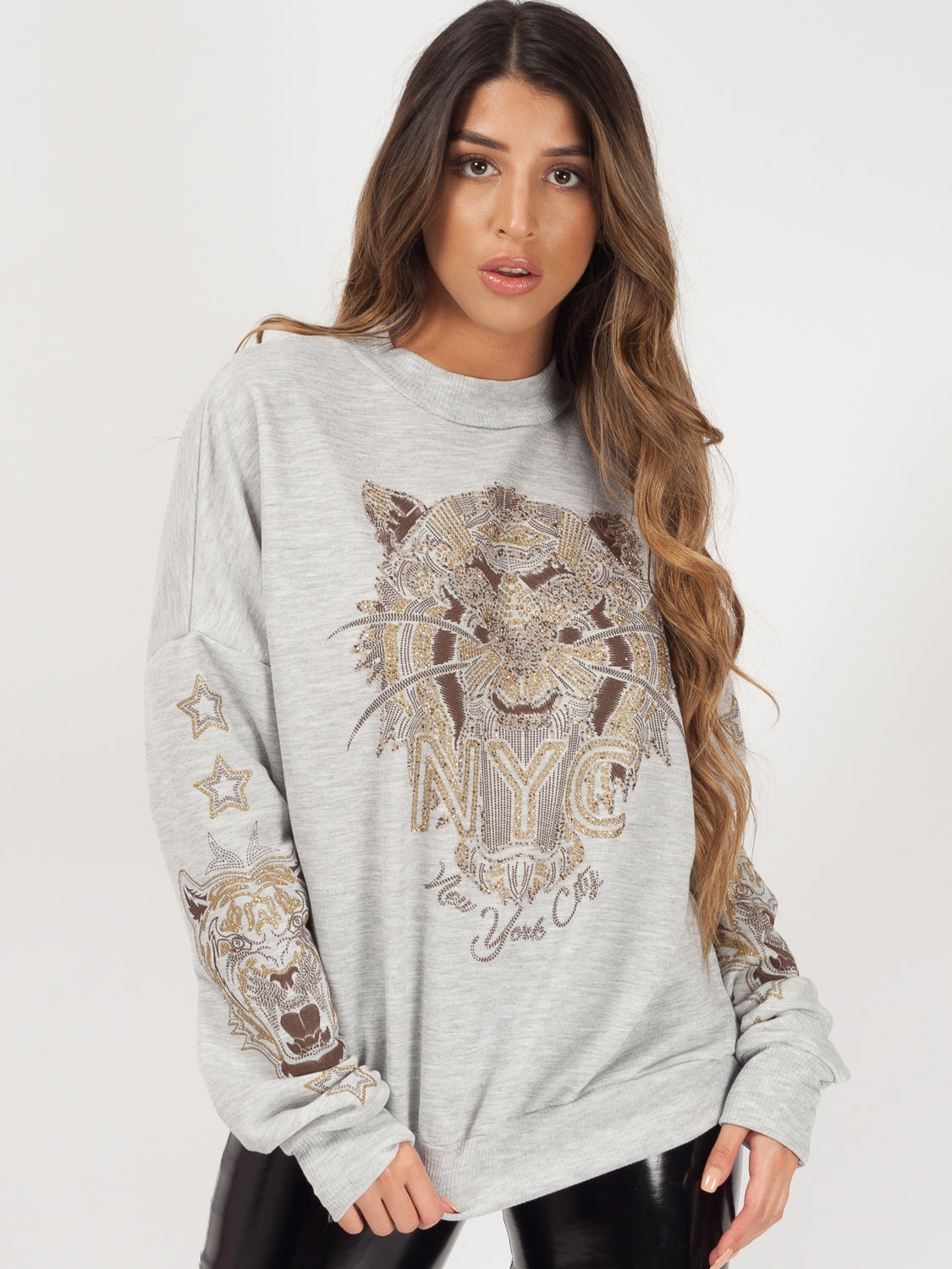 Tiger Printed Sweatshirt Jumper