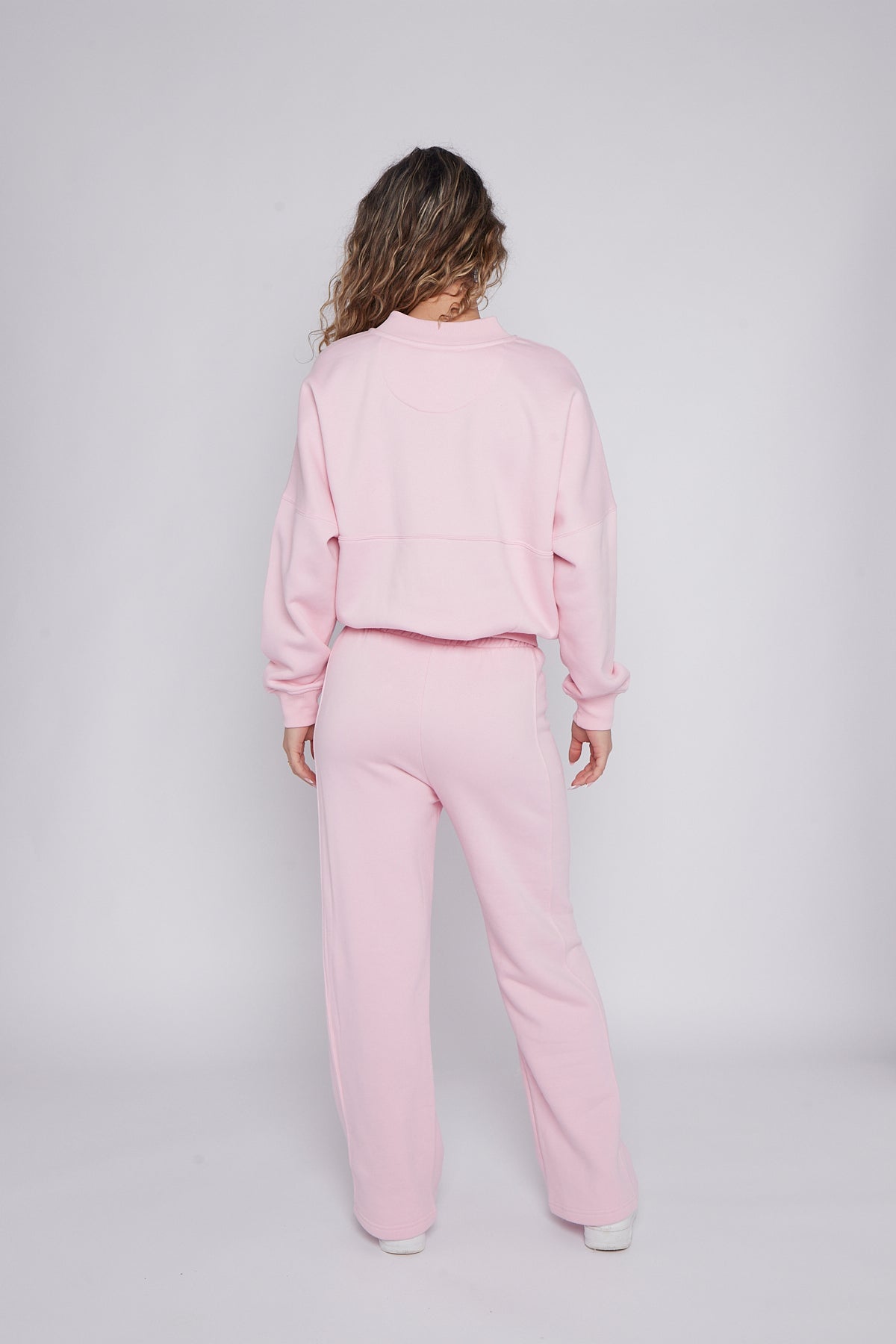 Oversized Bomber Style Fleece Zipper Co-ord