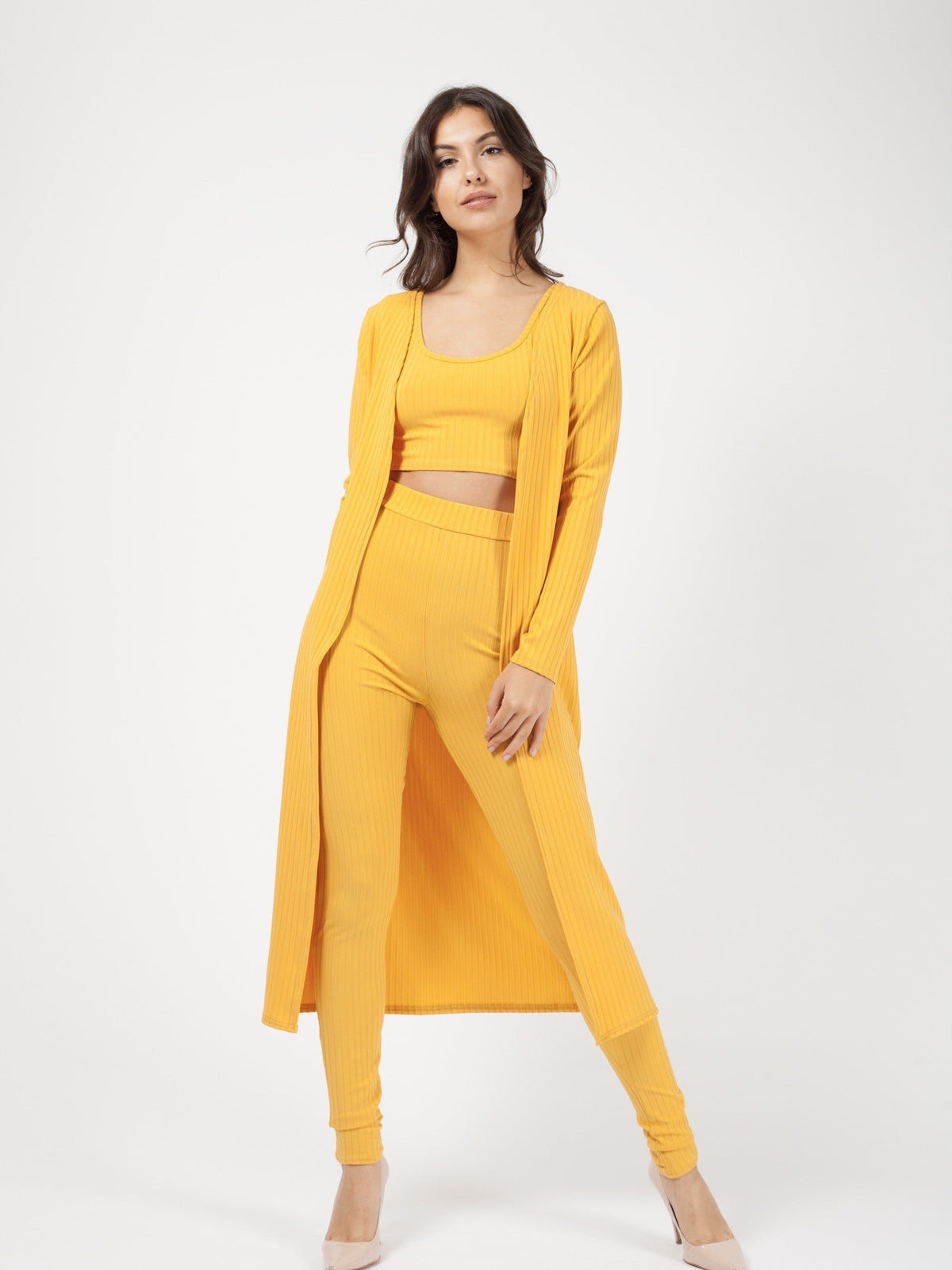 Ribbed Crop Top & Trouser Co-ord