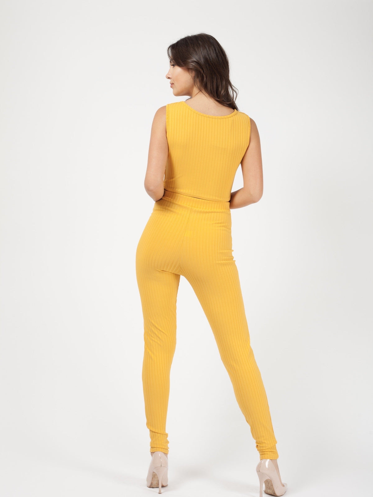 Ribbed Crop Top & Trouser Co-ord