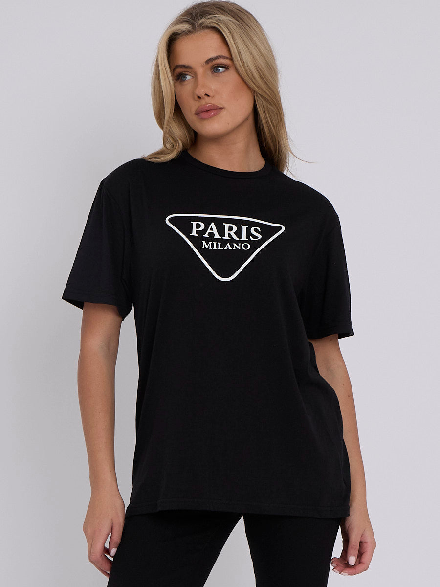 Paris Milano Printed T-Shirt