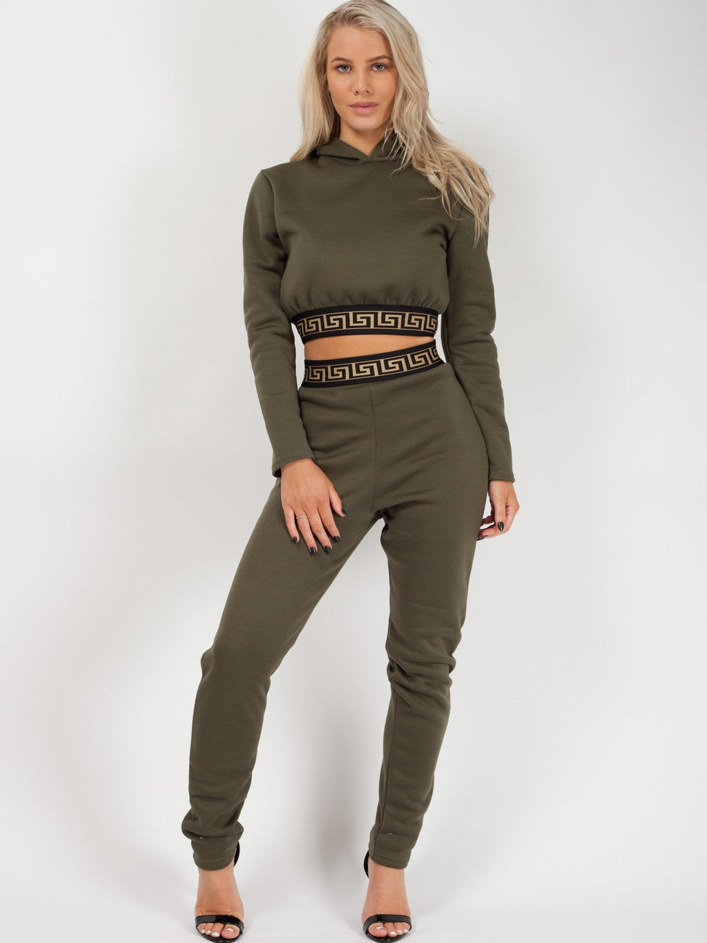 Patterned Trim Fleece Co-ord