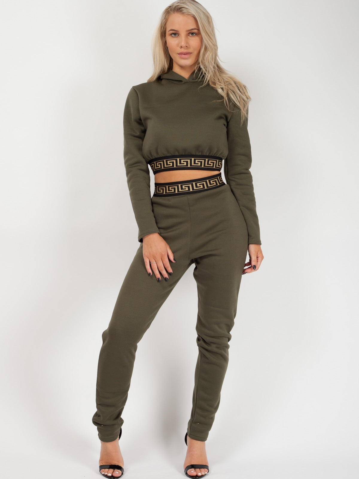 Patterned Trim Fleece Co-ord