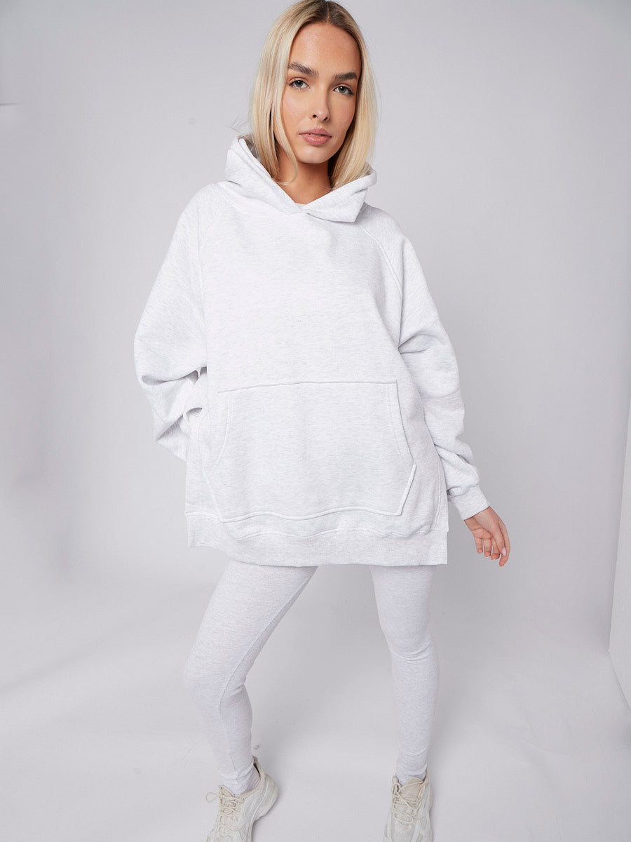 Oversized Split Sides Hoodie & Ribbed Leggings Co-ord