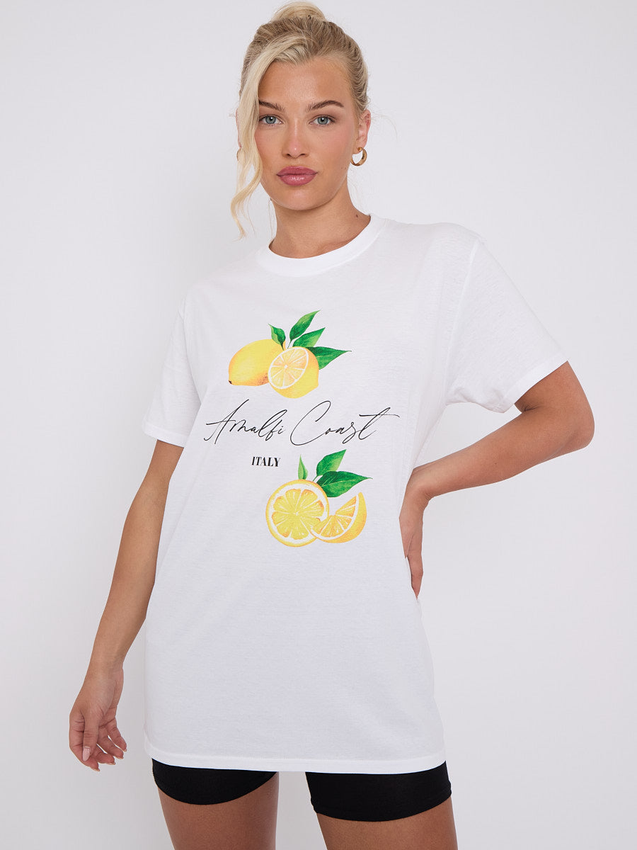 Amalfi Coast Graphic Printed T-Shirt