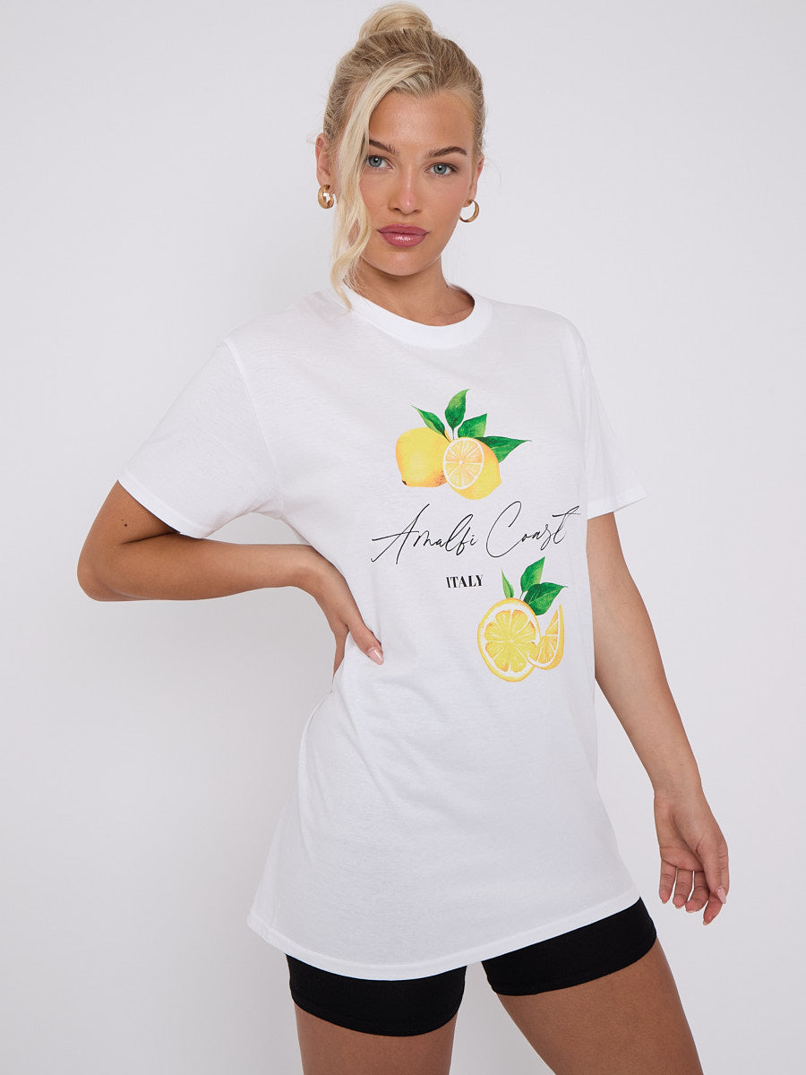 Amalfi Coast Graphic Printed T-Shirt