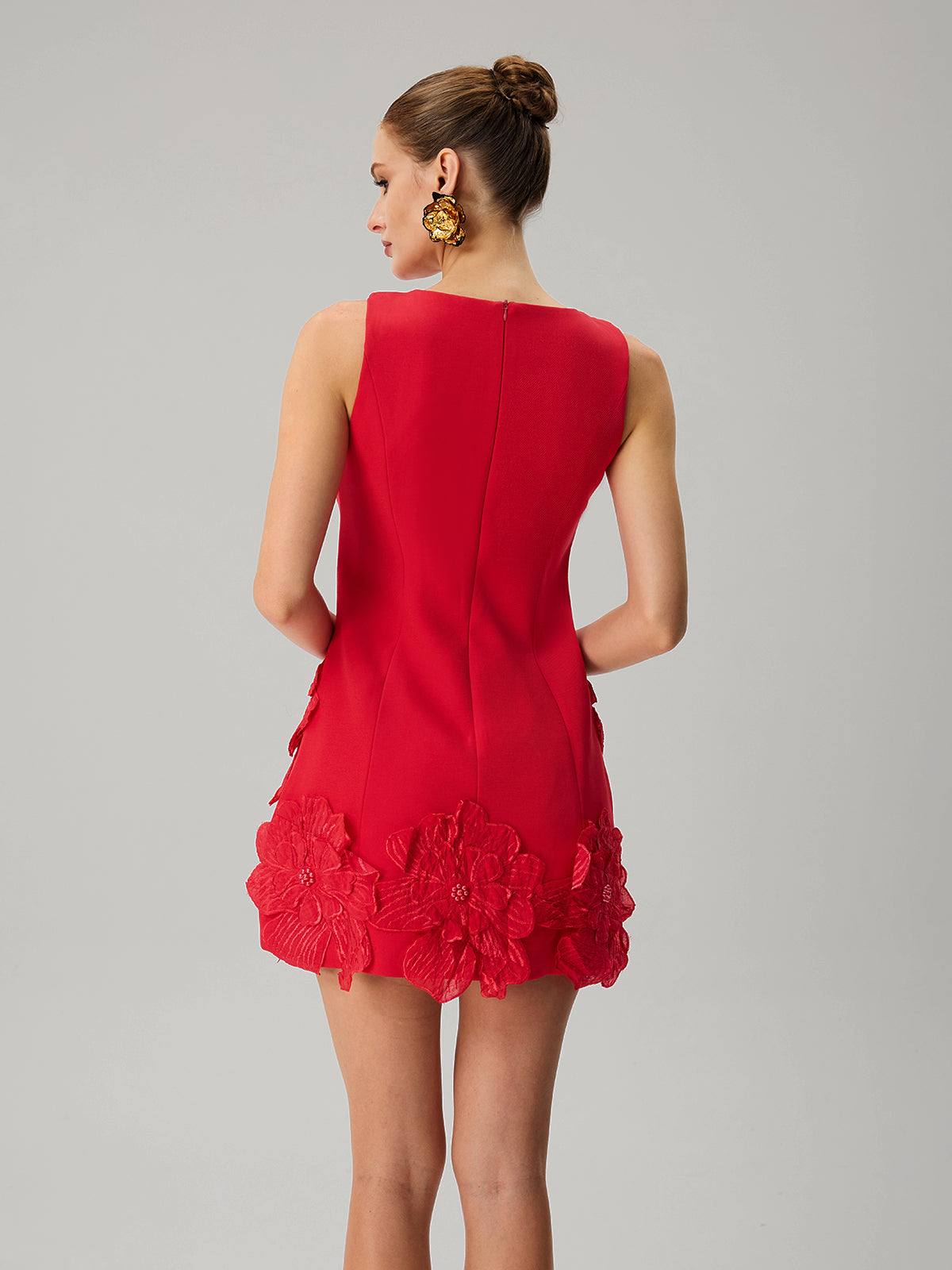 Jagmar Sleeveless Flower Mini Dress