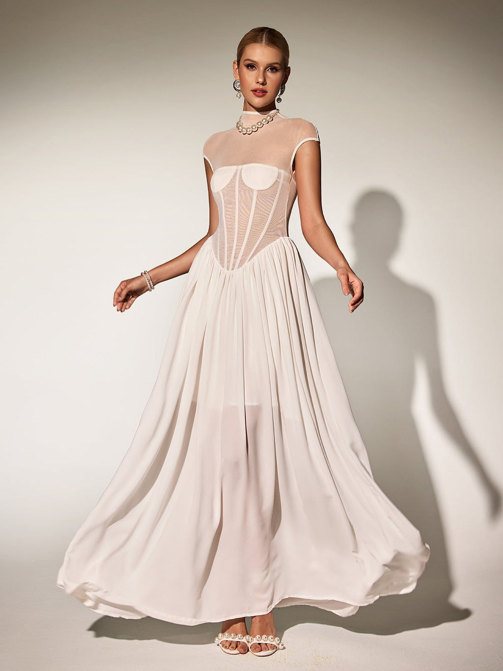 Karam Sleeveless Corset Maxi Dress