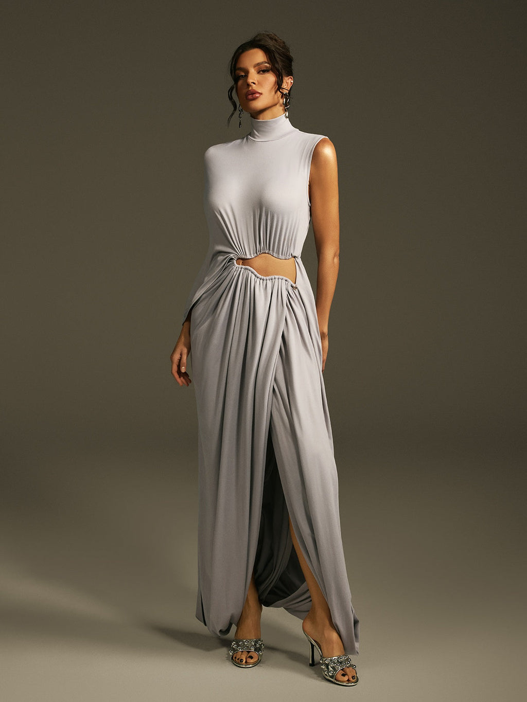Lavina One Shoulder Cutout Maxi Dress