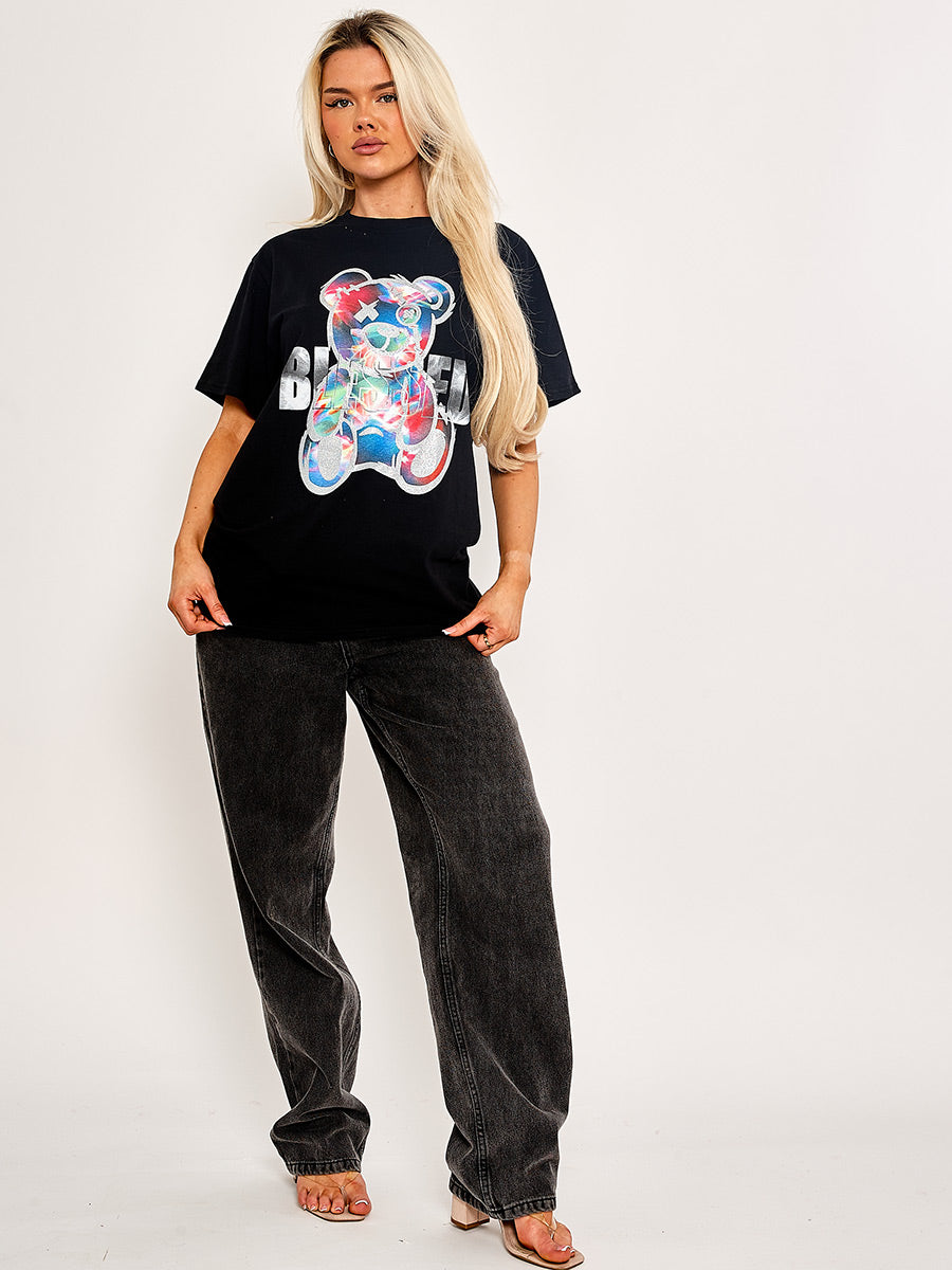 Blessed Teddy Graphic Printed T-Shirt