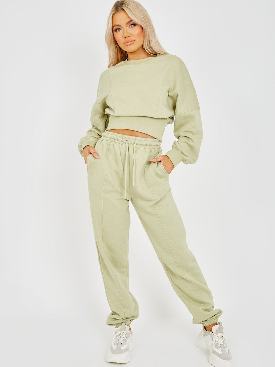 Oversized Seam Detail Fleece Co-ord