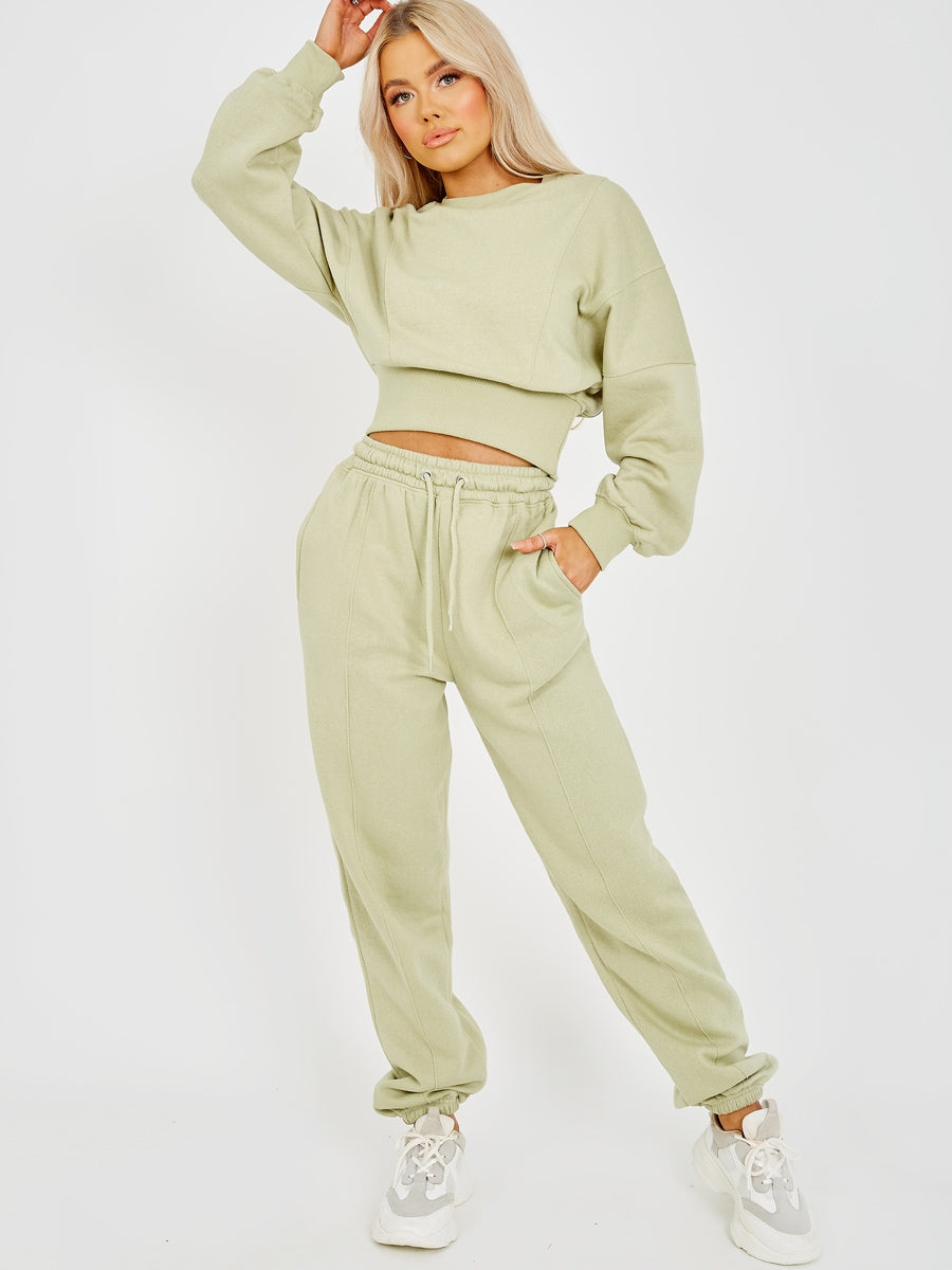 Oversized Seam Detail Fleece Co-ord