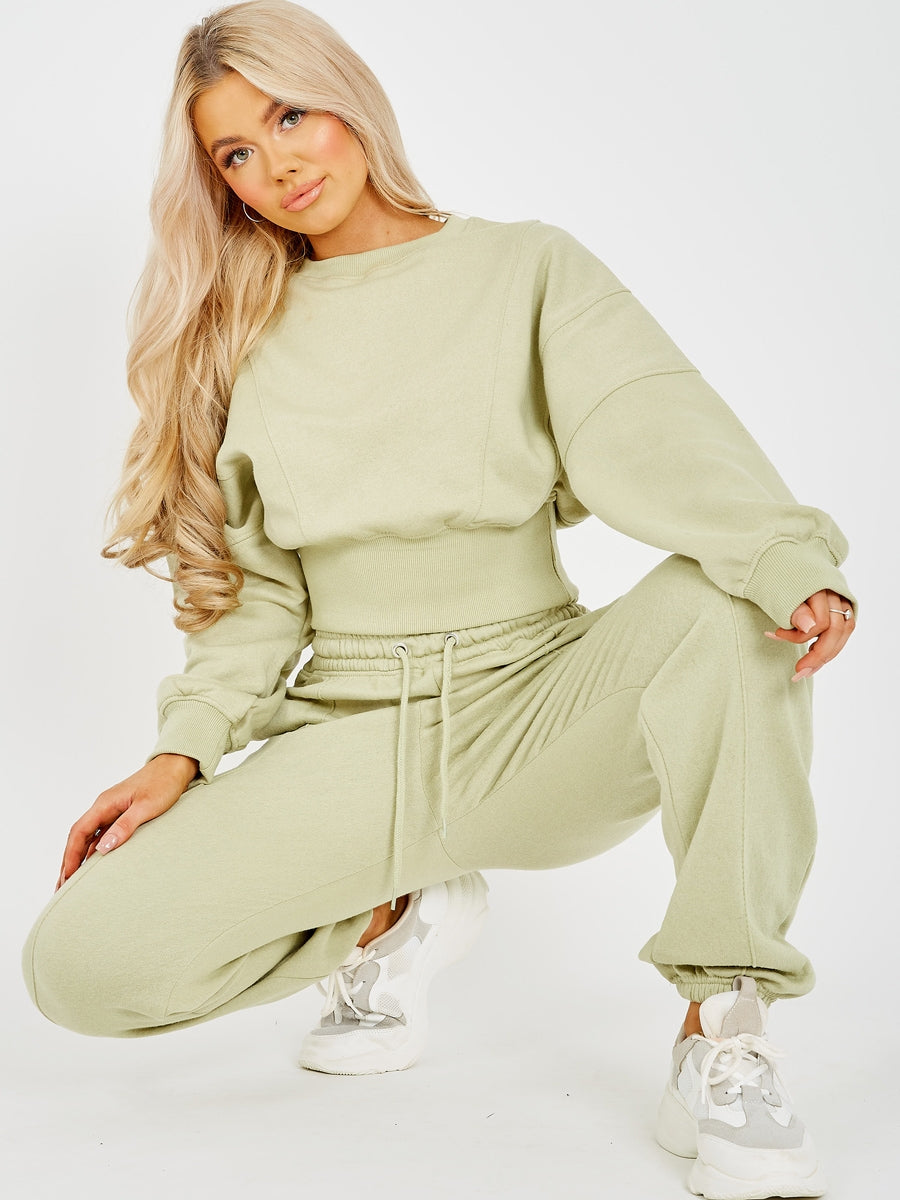 Oversized Seam Detail Fleece Co-ord