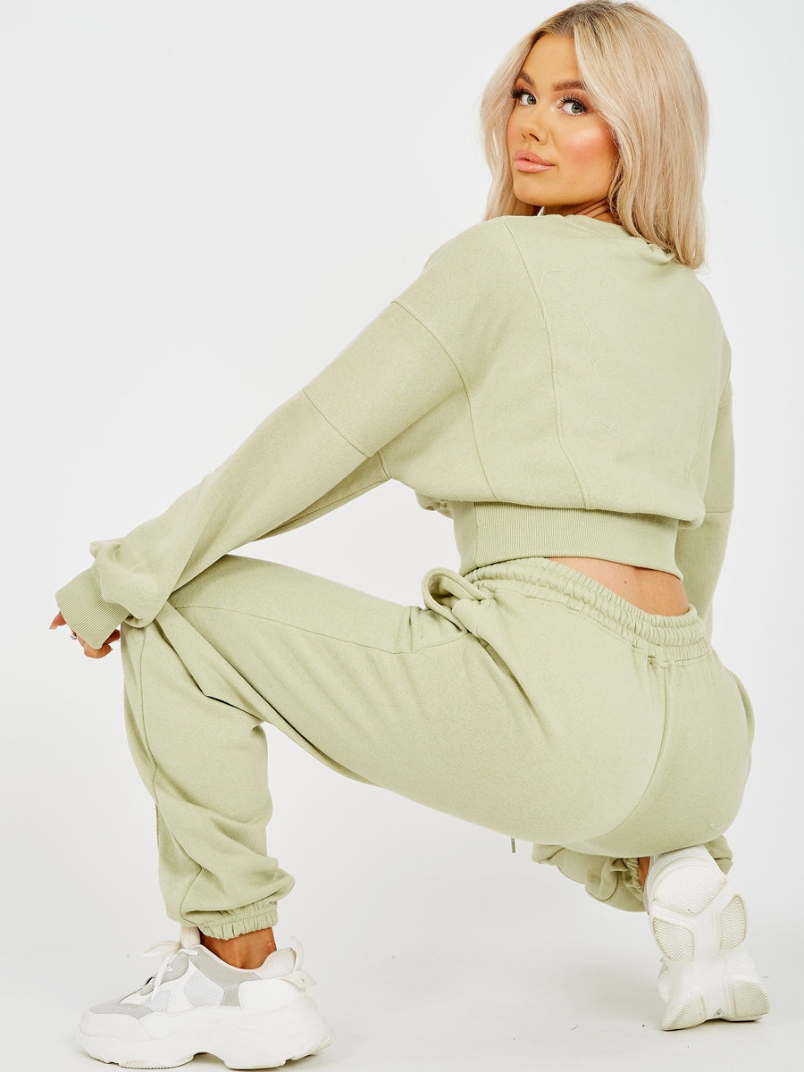 Oversized Seam Detail Fleece Co-ord