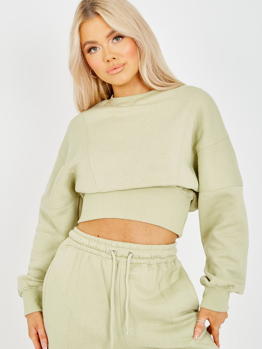 Oversized Seam Detail Fleece Co-ord
