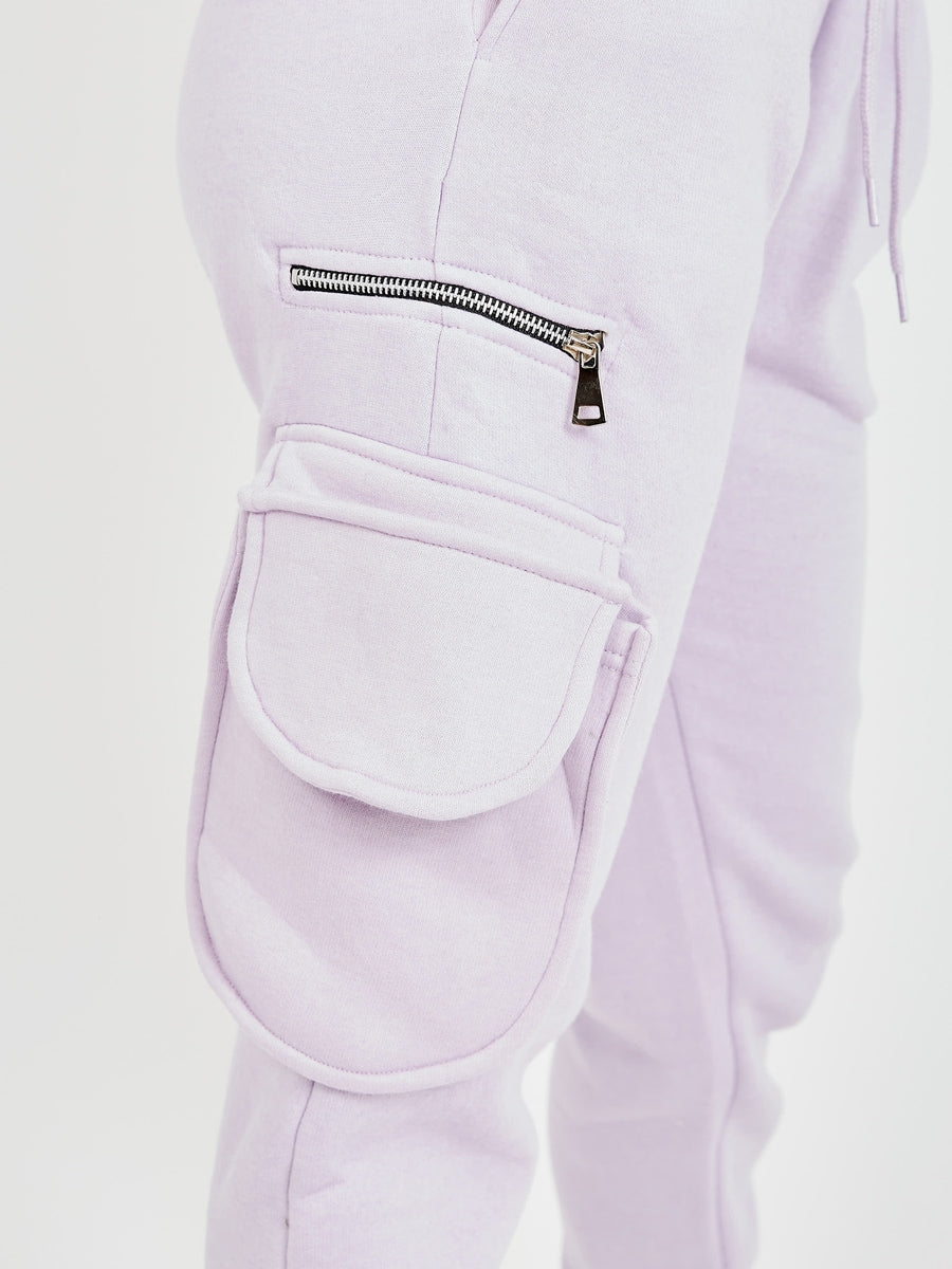 Fleeced Cropped Hoodie & Jogger Co-ord