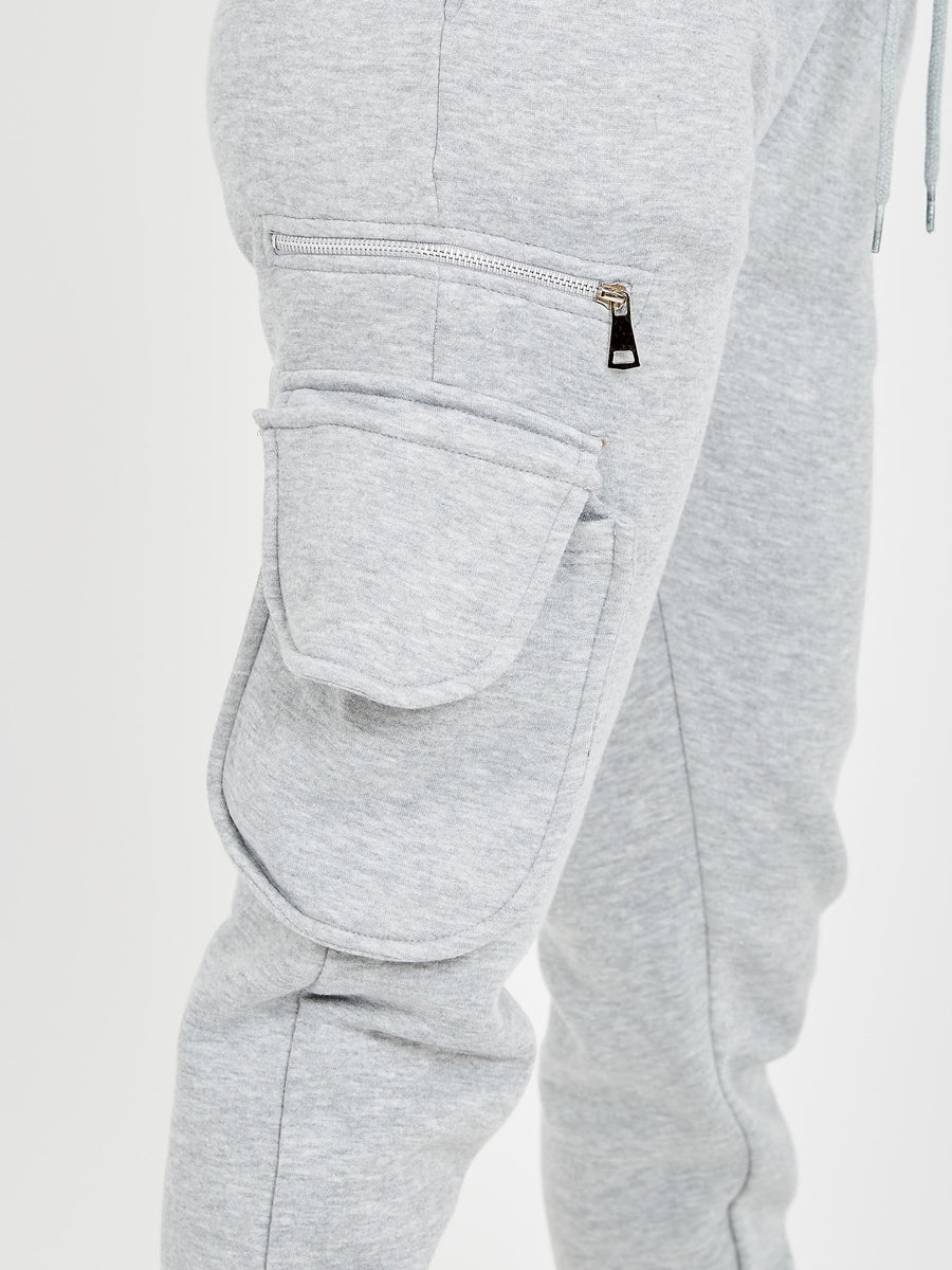 Fleeced Cropped Hoodie & Jogger Co-ord