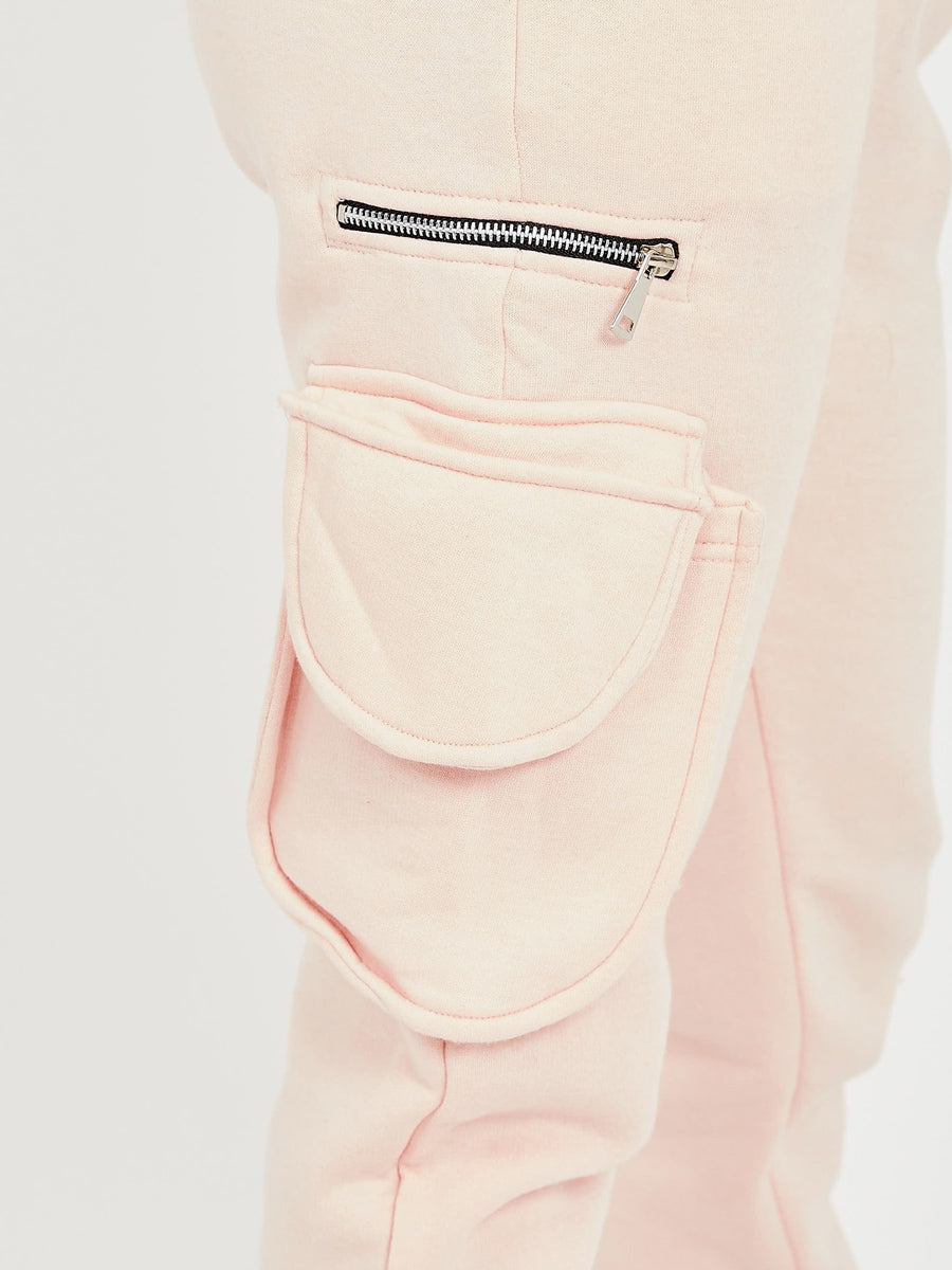 Fleeced Cropped Hoodie & Jogger Co-ord