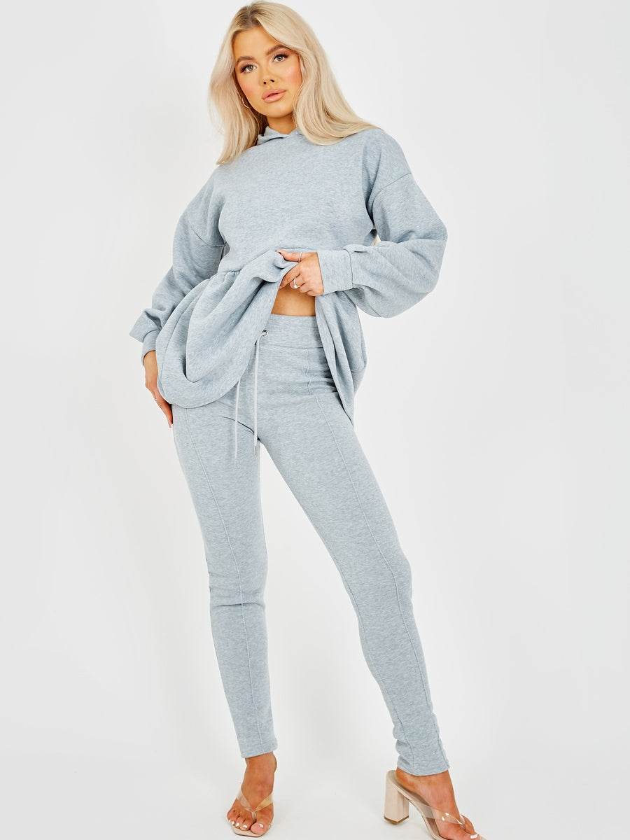 Peplum Frill Hooded Fleece Co-ord