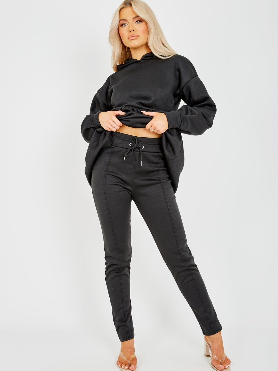 Peplum Frill Hooded Fleece Co-ord