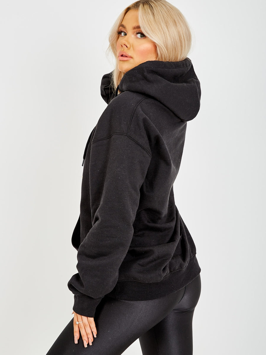 Glittered Moon Magic Fleeced Hoodie