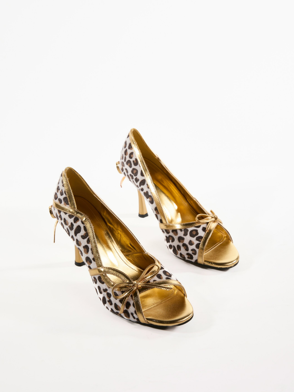 Leonitus Leopard Bow Sandals