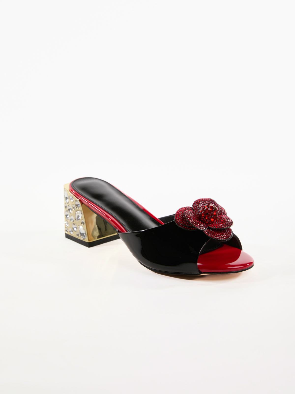 Lochlyn Flower Rhinestone Sandals