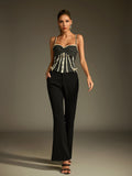Lucretia Spaghetti Dot Bow Top