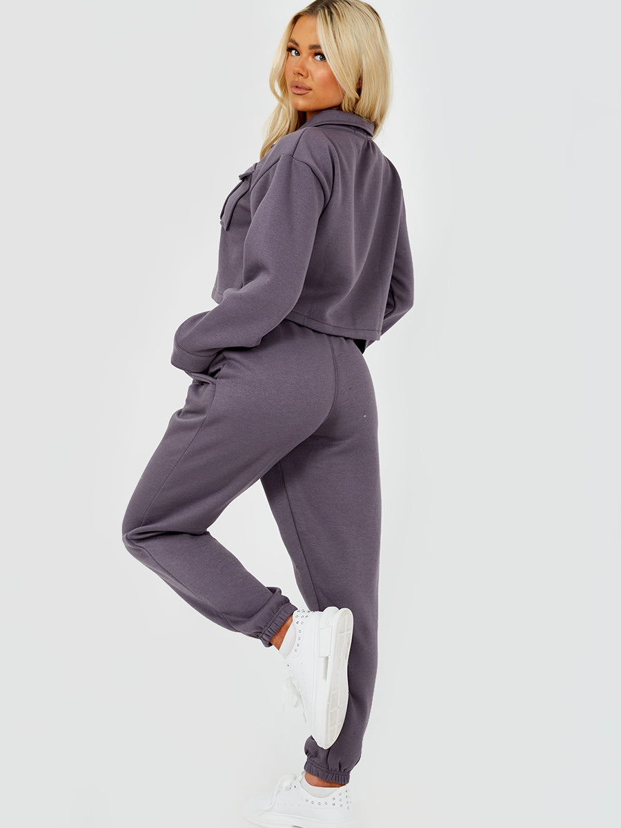 Utility Button Top & Jogger Co-ord