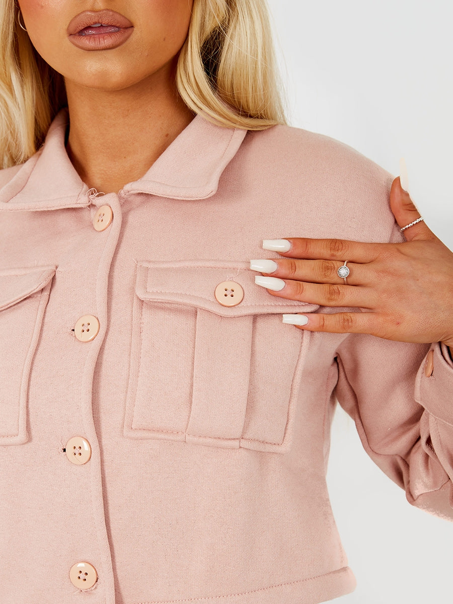 Utility Button Top & Jogger Co-ord