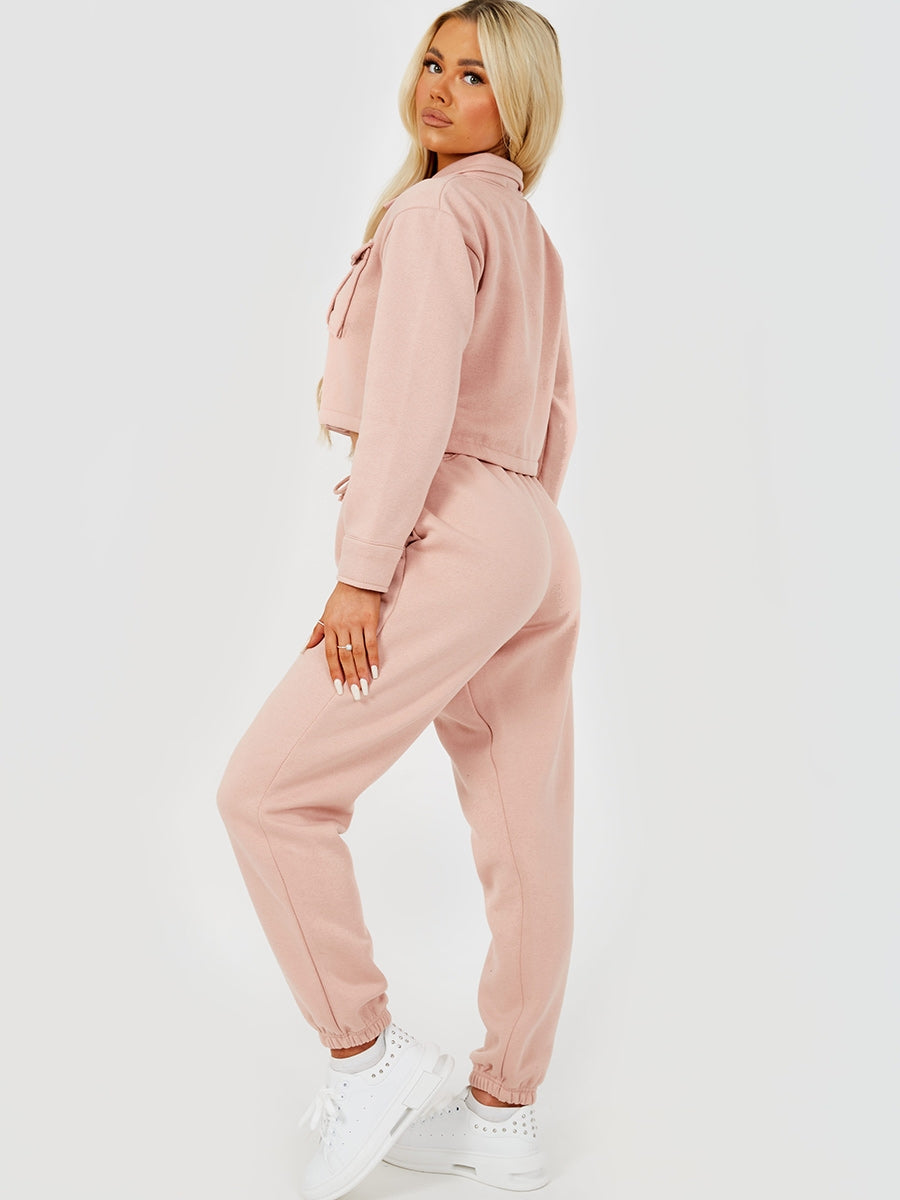 Utility Button Top & Jogger Co-ord