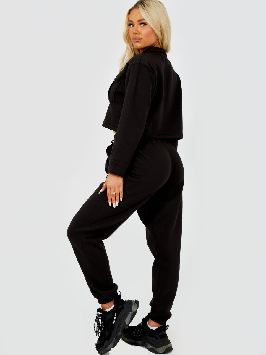 Utility Button Top & Jogger Co-ord