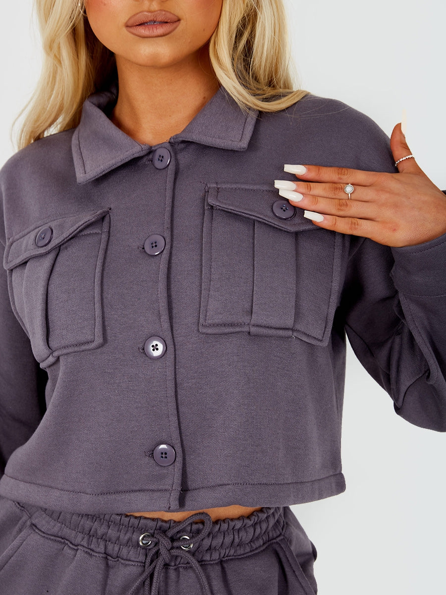 Utility Button Top & Jogger Co-ord