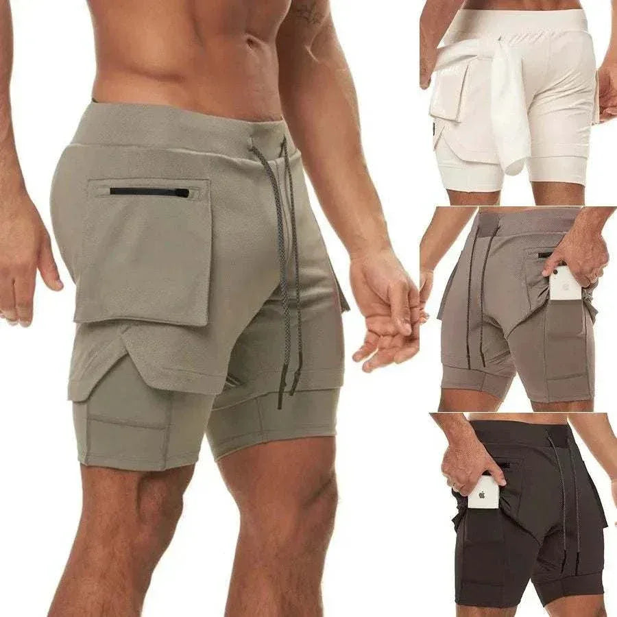 Men’s 2-in-1 Training Bottoms with Phone Pocket