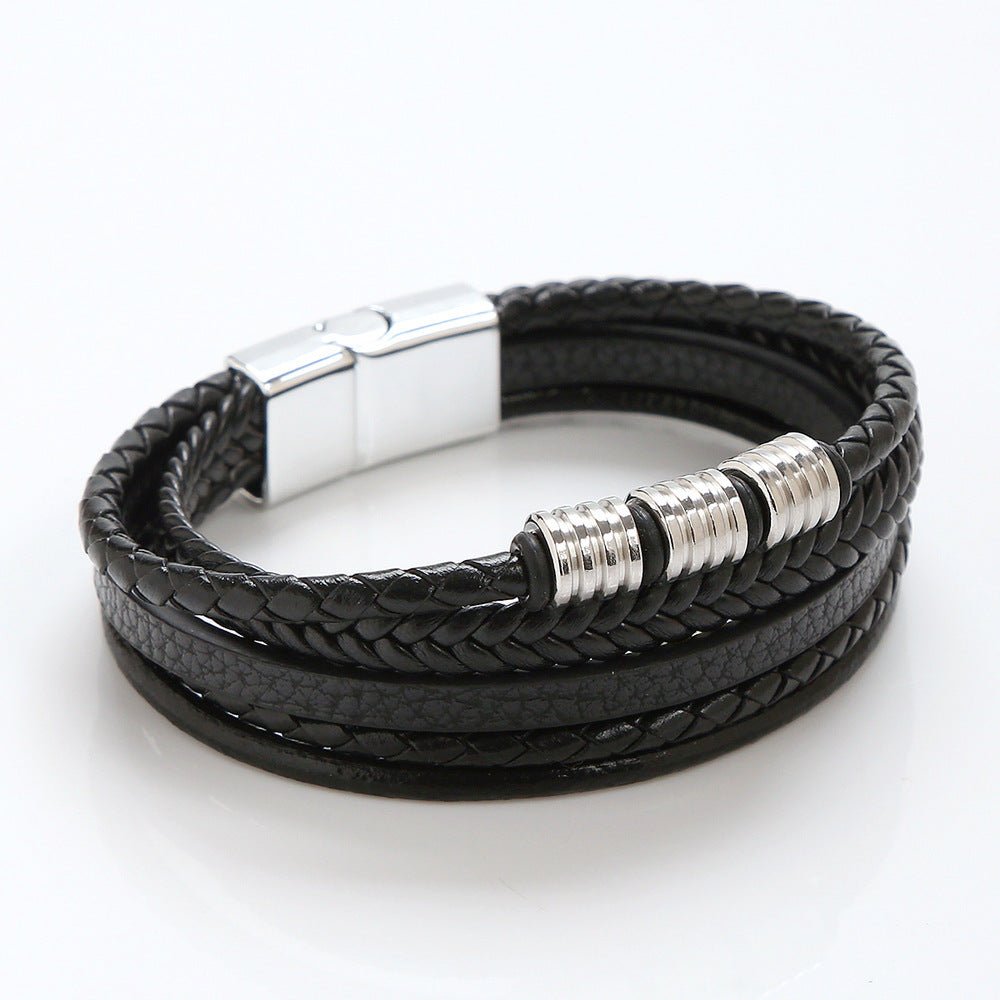 Men’s Woven Leather Bracelet