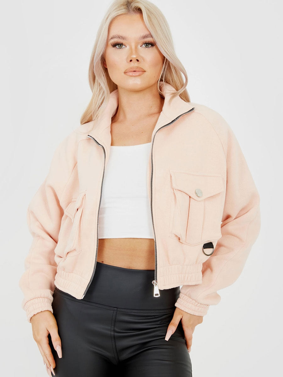 Utility Pocket Thick Cropped Jacket