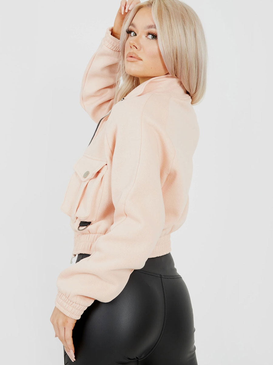 Utility Pocket Thick Cropped Jacket