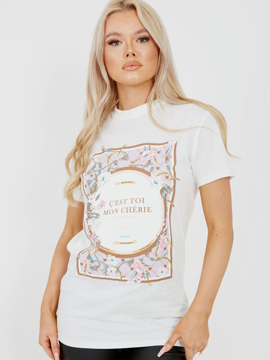 C'est Toi Graphic Printed T-Shirt